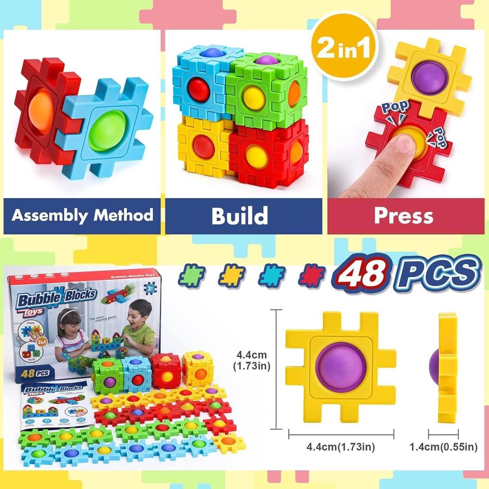 Building Blocks Toys for Kids Age 4-6
