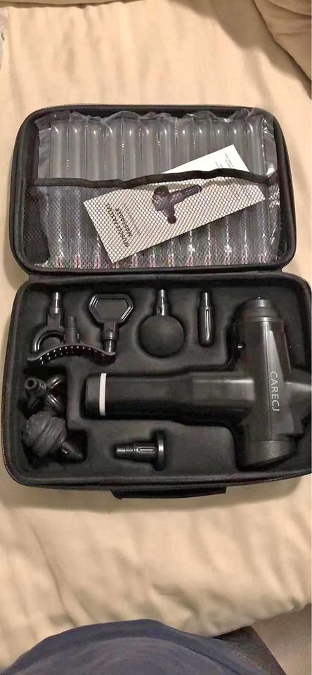 Massage gun 32 speed 8 heads and carrying case