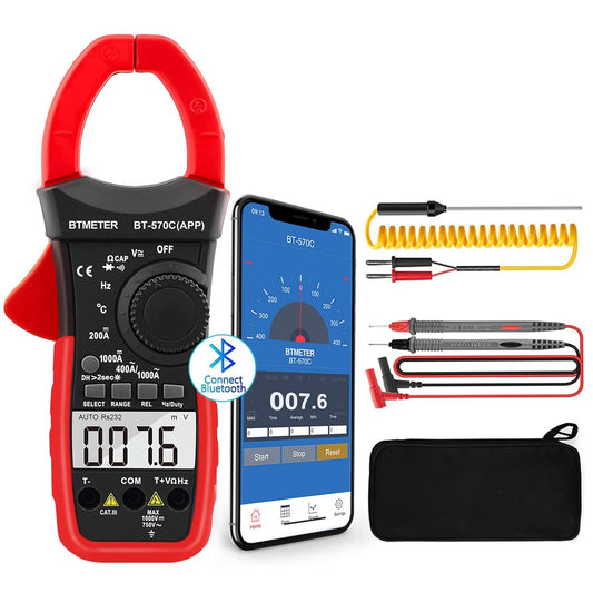 Clamp Mutlimeter  with Temp Test,bluetooth-app