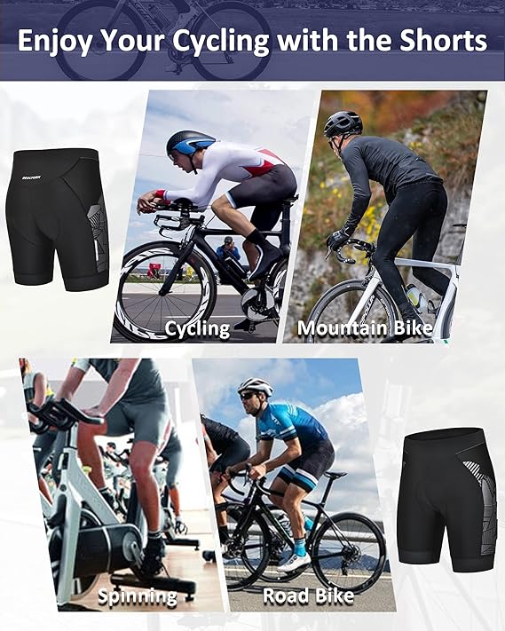 Men's Padded Cycling Shorts Bike Underwear