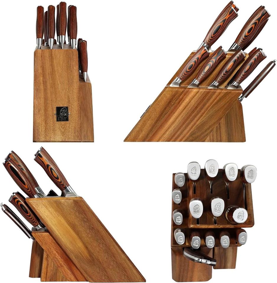 TUO 17 PCS Kitchen Knives Set