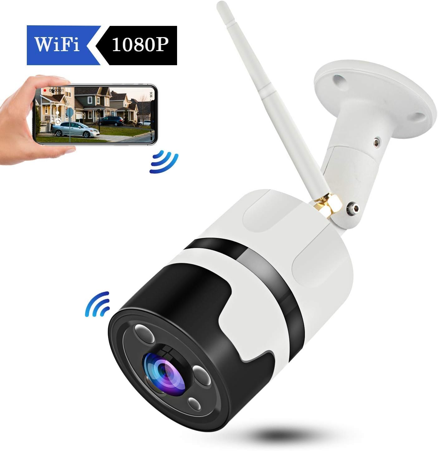 Outdoor Security Camera Wireless Wifi, Waterproof