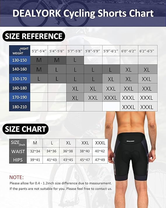 Men's Padded Cycling Shorts Bike Underwear