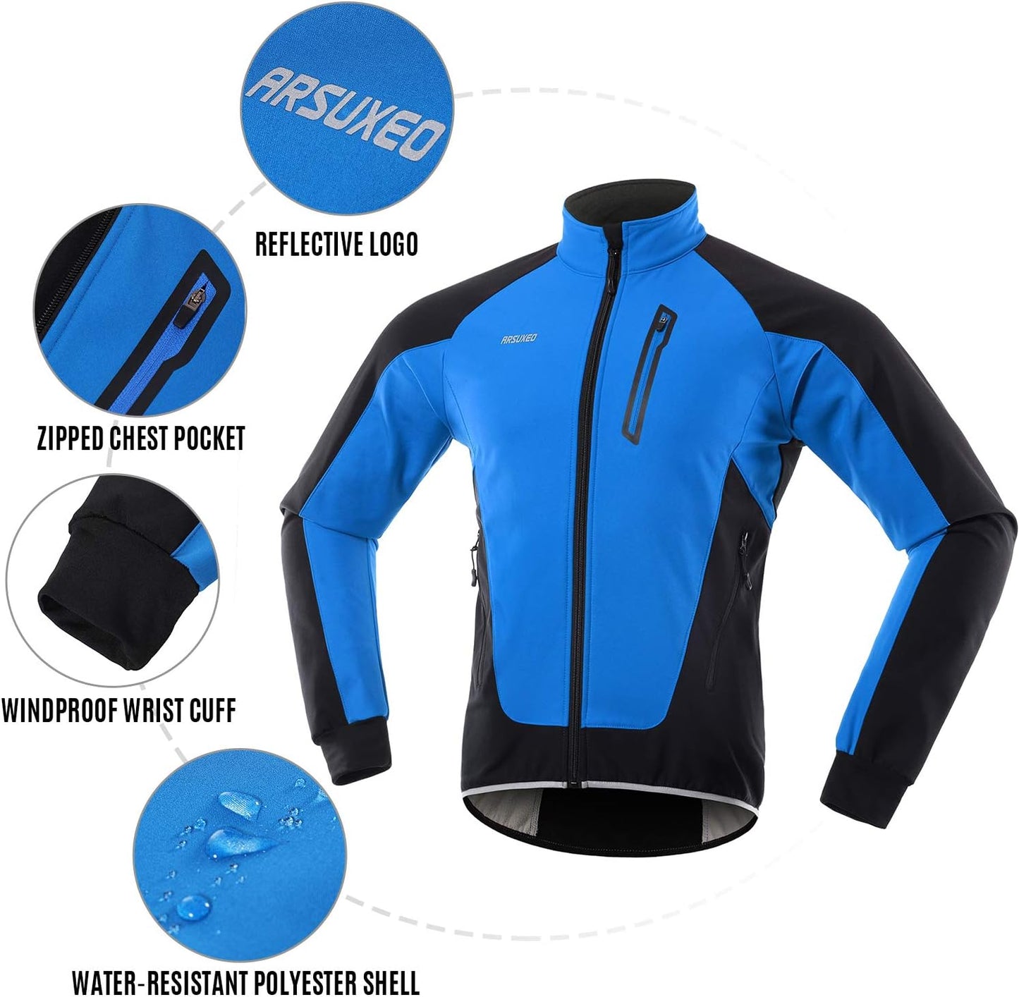 Thermal Fleece Men Cycling Jacket