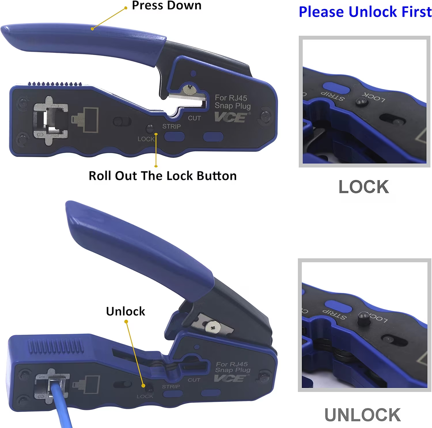 VCE RJ45 Crimper